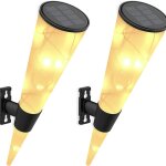 Pack de 2 appliques solaires pour extrieur, dcoration extrieure