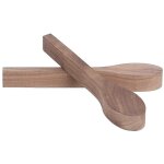 Pack de 2 cuillres de sculpture sur bois blanc noyer inachev en bois artisanat whittling kit pour les ...