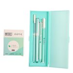 Pack de 4 ensembles de stylos gel noirs stylos d'encre gel exquis 0, 5 mm / 0, 38 recharges r�guli�res ...