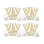 Pack de 40 bougies d'oreille en cire d'abeille enlvement de la cire, 9 pouces bougies de cire d'oreille ...