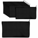 Pack de 8 sacs en coton vierge artisanat sachets a fermeture eclair trousse de maquillage pour rangement ... Pack de 8 sacs en coton vierge artisanat sachets a fermeture eclair trousse de maquillage pour rangement ...