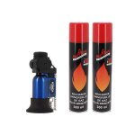 Pack briquet prince pocket torche bleu + 2 bouteilles gaz belflam 300 ml Pack briquet prince pocket torche bleu + 2 bouteilles gaz belflam 300 ml