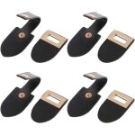 Paires de boucles en pu avec boutons a bascule pour décoration de manteau et pull + Paires de boucles en pu avec boutons a bascule pour décoration de manteau et pull +