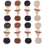 Paires de boutons en corne, boutons en bois et cuir synthtique, boutons a bascule en corne, boutons ...