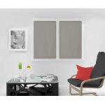 Paire de brise bise polyester ecru 90 x 120 x 1 cm