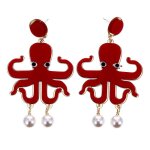 Paire de plaisir boucles d'oreilles pendentifs comptes, thme de l'ocan, les animaux.