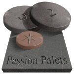 Palets - 5x5cm - sticker / autocollant