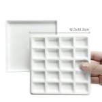 Palette d'aquarelle 12 / 20 grille palette en céramique avec couvercle boîte de peinture d'art multifonctionne ... Palette d'aquarelle 12 / 20 grille palette en céramique avec couvercle boîte de peinture d'art multifonctionne ...