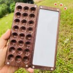 Palette d'interconnexion africaine portable, bote d'interconnexion en bois, peinture d'artiste, aquarelle ...