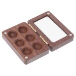 Palette vide 6 grilles bo�te de peinture acrylique en bois portable palette en bois