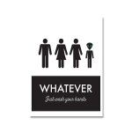 Panneau de toilette imprimé unisexe, affiche d'art mural, juste pour se laver les mains, peinture sur ... Panneau de toilette imprimé unisexe, affiche d'art mural, juste pour se laver les mains, peinture sur ...