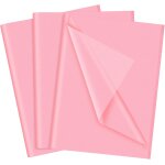 Papier de soie rose 60 feuilles 35 x 50 cm pour sacs cadeaux, emballage, remplissage art, anniversaire, ...