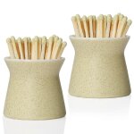 Paquet de 2 support d'allumettes avec 6 pi�ces strikers bo�te d'allumettes en c�ramique a la main pour ...