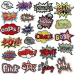 Paquet de 22 iron on coudre sur patches pour v�tements, vestes, sacs a dos, jeans, - yvan