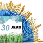 Paquet de 3 pinceaux (30 pices) - pinceaux a cheveux en nylon