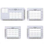 Paquet de 4 pochoirs rutilisables pour enveloppes, adresse, botes aux lettres
