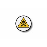 Patch badge ecusson brode imprime thermocollant biker danger poison tete de mort