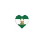 Patch badge ecusson imprime thermocollant drapeau coeur andalousia andalousie