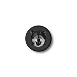 Patch badge insigne ecusson imprime thermocollant tete de loup wolf