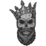 Patchs brod�s crown skull - patchs de veste de moto