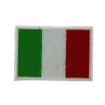 Patch drapeau italie italien ecusson brode thermocollant - 7x5cm / lot de 5