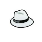Patch ecusson brode applique backpack doudoune couture kawaii chapeau panama