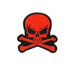Patch ecusson brod� backpack tete de mort skull moto thermocollant r7