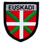 Patch ecusson brod� blason armoirie euskadi pays basque drapeau thermocollant