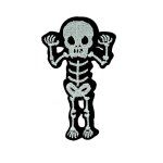 Patch ecusson brod� drapeau backpack squelette tete de mort biker thermocollant