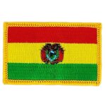 Patch ecusson brod� drapeau bolivie bolivien thermocollant insigne blason