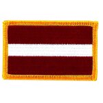 Patch ecusson brod� drapeau lettonie latvia flag thermocollant insigne blason
