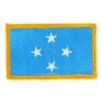 Patch ecusson brod� drapeau micronesie thermocollant insigne blason