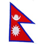 Patch ecusson brod� drapeau nepal nepalais thermocollant insigne blason