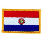 Patch ecusson brod� drapeau paraguay flag thermocollant insigne blason