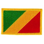 Patch ecusson brod� drapeau r�publique du congo thermocollant insigne blason