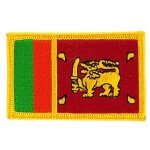 Patch ecusson brod� drapeau sri lanka sri lankais thermocollant insigne blason