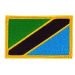 Patch ecusson brod� drapeau tanzanie tanzania flag thermocollant insigne blason