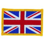 Patch ecusson brod drapeau union jack anglais uk royaume unis thermocollant