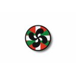 Patch ecusson brode imprime thermocollant drapeau croix basque euskadi euskal
