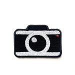 Patch ecusson brode thermocollant badge appareil photo ref2 broderie