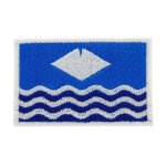 Patch ecusson brod� thermocollant drapeau �le de wight anglais backpack isle of