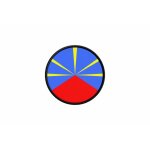 Patch ecusson drapeau ile de la reunion imprime thermocollant rond cocarde Patch ecusson drapeau ile de la reunion imprime thermocollant rond cocarde