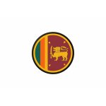 Patch ecusson drapeau sri lanka lankais imprime thermocollant rond cocarde Patch ecusson drapeau sri lanka lankais imprime thermocollant rond cocarde