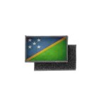 Patch ecusson imprime badge vintage drapeau iles salomon