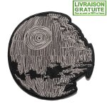 Patch ecusson star wars etoile noire etoile de la mort - thermocollant