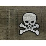 Patch / ecusson thermocollant biker poker gothique motard skulle tete mort