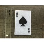 Patch / ecusson thermocollant biker poker gothique motard skulle tete mort militaire moral brassard arme ...