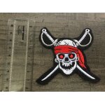 Patch / ecusson thermocollant biker poker gothique motard skulle tete mort pirate