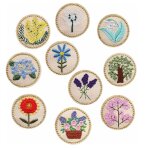 Patch thermocollant brodé, 23 pièces, fleurs mélangées, pour travaux manuels, couture et vêtements Patch thermocollant brodé, 23 pièces, fleurs mélangées, pour travaux manuels, couture et vêtements