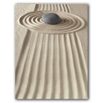 Peinture abstraite moderne, toile de paysage sur le thme zen, affiche murale en pierre et imprims pour ...